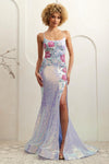 Load image into Gallery viewer, Wholesale Gala Dress Scoop Neck Mermaid Evening Gown By LAA7060 - BLUE - Dress LAA
