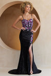 Load image into Gallery viewer, Wholesale Prom Dress Mermaid Side Slit Evening Gown By LAA7061 - BLACK PINK - Dress LAA