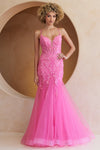 Load image into Gallery viewer, Wholesale Prom Dress V-Neck Beaded Mermaid Pageant Gown By LAA2120