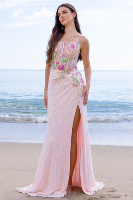 Wholesale Long Prom Dress Square Neck A-Line Gala Gown By LAA2053
