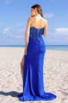 Load image into Gallery viewer, Wholesale Evening Dress Strapless Side Slit Prom Gown By LAA2051