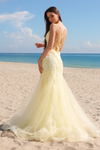 Load image into Gallery viewer, Wholesale Prom Dress V-Neck Beaded Mermaid Pageant Gown By LAA2120