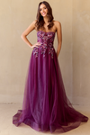 Load image into Gallery viewer, Wholesale Red Carpet Dress Sweetheart A-Line Gala Gown By LAA4031 - WINE - Dress LAA