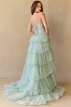 Load image into Gallery viewer, Wholesale Pageant Dress Sweetheart Illusion Bodice Gown By LAA4033