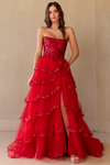 Load image into Gallery viewer, Wholesale Pageant Dress Sweetheart Illusion Bodice Gown By LAA4033