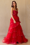 Load image into Gallery viewer, Wholesale Pageant Dress Sweetheart Illusion Bodice Gown By LAA4033