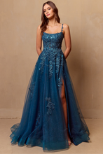 Load image into Gallery viewer, Wholesale Formal Dress Scoop Neck Embroidered Gala Gown By LAA4044