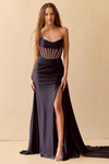 Load image into Gallery viewer, Wholesale Formal Dress Sweetheart Beaded Mermaid Prom Gown By LAA3099 - BLACK - LAA