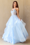 Load image into Gallery viewer, Wholesale Gala Dress V-Neck Sleeveless Beaded Formal Gown By LAA5068