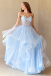 Load image into Gallery viewer, Wholesale Gala Dress V-Neck Sleeveless Beaded Formal Gown By LAA5068