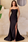 Load image into Gallery viewer, Wholesale Evening Dress Strapless Sequin Sheath Prom Gown By LAA7057