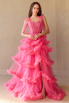 Load image into Gallery viewer, Wholesale Pageant Dress Sleeveless Layered Ruffles Gown By LAA8900