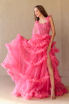 Load image into Gallery viewer, Wholesale Pageant Dress Sleeveless Layered Ruffles Gown By LAA8900