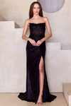 Load image into Gallery viewer, Wholesale Prom Dress Strapless Ruched Evening Gown By LAA9055