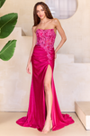 Load image into Gallery viewer, Wholesale Evening Dress Strapless Side Slit Prom Gown By LAA2051