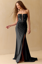 Load image into Gallery viewer, Wholesale Long Formal Dress Sweetheart Side Slit Prom Gown By LAA8040