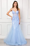 Load image into Gallery viewer, Wholesale Prom Dress V-Neck Beaded Mermaid Pageant Gown By LAA2120