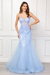 Load image into Gallery viewer, Wholesale Prom Dress V-Neck Beaded Mermaid Pageant Gown By LAA2120