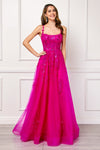 Load image into Gallery viewer, Wholesale Formal Dress Scoop Neck Embroidered Gala Gown By LAA4044
