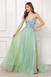 Load image into Gallery viewer, Wholesale Red Carpet Dress Sleeveless A-Line Evening Gown By LAATM1028