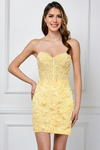 Load image into Gallery viewer, LA Merchandise LAA7053S Sweetheart Lace Embroidered Short Hoco Dress