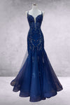 Load image into Gallery viewer, Wholesale Prom Dress V-Neck Beaded Mermaid Pageant Gown By LAA2120
