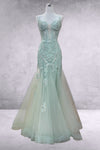 Load image into Gallery viewer, Wholesale Prom Dress V-Neck Beaded Mermaid Pageant Gown By LAA2120