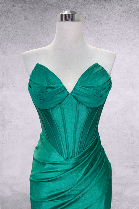 Wholesale Strapless Sweetheart Lace-Up Back Bodycon Mini Dress By LAA7080S