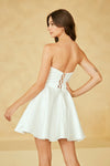 Load image into Gallery viewer, Wholesale Corset Short Dress Sweetheart Fit-and-Flare Dress with Lace-Up Back &amp; Pockets by LAA5082S - - Cocktail Dress LAA