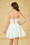 Load image into Gallery viewer, Wholesale Corset Short Dress Sweetheart Fit-and-Flare Dress with Lace-Up Back &amp; Pockets by LAA5082S - - Cocktail Dress LAA