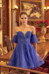 Load image into Gallery viewer, La Merchandise LAT909 Sweetheart Embroidered Homecoming Dress