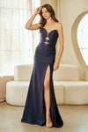 Load image into Gallery viewer, Wholesale Strapless Sweetheart Cutout Evening Gown with Lace-Up Back &amp; Thigh Slit by LAA3102 - - Dresses LAA