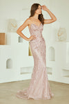 Load image into Gallery viewer, Wholesale Strapless Sequin Mermaid Evening Gown with Sweetheart Neckline Dress by LAAJQ1101 - - Dresses LAA