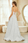 Load image into Gallery viewer, Wholesale Strapless Jacquard A-Line Wedding Dress with Corset Lace-Up Back by LAA8061 - - Dresses LAA