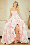 Load image into Gallery viewer, Wholesale Strapless Floral A-Line Prom Dress with Pockets by LAA2079