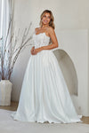Load image into Gallery viewer, Wholesale Strapless Lace Corset Ball Gown Wedding Dress with Pockets Bridal Gown by LAA2089 - - Wedding Dress LAA