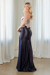 Load image into Gallery viewer, LAA8081 Wholesale Strapless Sweetheart Evening Gown with Faux Two-Piece Look &amp; High Slit - - Long Prom Dress LAA