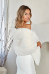 Load image into Gallery viewer, LAAP1003 Wholesale Frosted Tip Faux Fur Stole Wrap Evening Shawl for Formal &amp; Black-Tie Events - - Shawl Amelia Couture