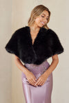 Load image into Gallery viewer, LAAP1005 Wholesale Luxury Faux Fur Shawl Wrap Capelet Shoulder Cover-Up for Formal Evening Dress