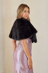 Load image into Gallery viewer, LAAP1005 Wholesale Luxury Faux Fur Shawl Wrap Capelet Shoulder Cover-Up for Formal Evening Dress