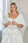Load image into Gallery viewer, LAAP1005 Wholesale Luxury Faux Fur Shawl Wrap Capelet Shoulder Cover-Up for Formal Evening Dress