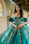 Load image into Gallery viewer, LAT1504J Wholesale Off-Shoulder Sweetheart Ball Gown Quinceañera Dress with Embroidered Detail - - Quinceanera Dress LAT