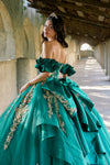 Load image into Gallery viewer, LAT1504J Wholesale Off-Shoulder Sweetheart Ball Gown Quinceañera Dress with Embroidered Detail - - Quinceanera Dress LAT