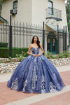 Load image into Gallery viewer, LAT1512H Navy Blue Wholesale Sleeveless Quinceañera Dress with Embroidered Appliques Sweetheart Dress - - Quinceanera Dress LAT