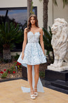 Load image into Gallery viewer, Wholesale Strapless Lace Short Prom Dress with Overskirt A-Line Cocktail Dress by LAX1017 - - Dress LAX