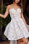 Load image into Gallery viewer, Wholesale Strapless Lace Short Prom Dress with Overskirt A-Line Cocktail Dress by LAX1017 - - Dress LAX
