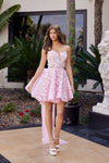 Load image into Gallery viewer, Wholesale Strapless Lace Short Prom Dress with Overskirt A-Line Cocktail Dress by LAX1017 - - Dress LAX