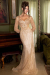 Load image into Gallery viewer, LAF8498 Wholesale Long Sleeve Sweetheart Neckline Beaded Sequin Sheath Mother of the Bride Dress