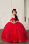 Load image into Gallery viewer, LA Merchandise LAZSCK328 Girls 3D Floral Illusion Corset A-Line Gown with Back Bow
