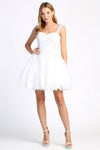 Load image into Gallery viewer, Wedding Dresses Short A Line Lace Applique Wedding Dress Off White